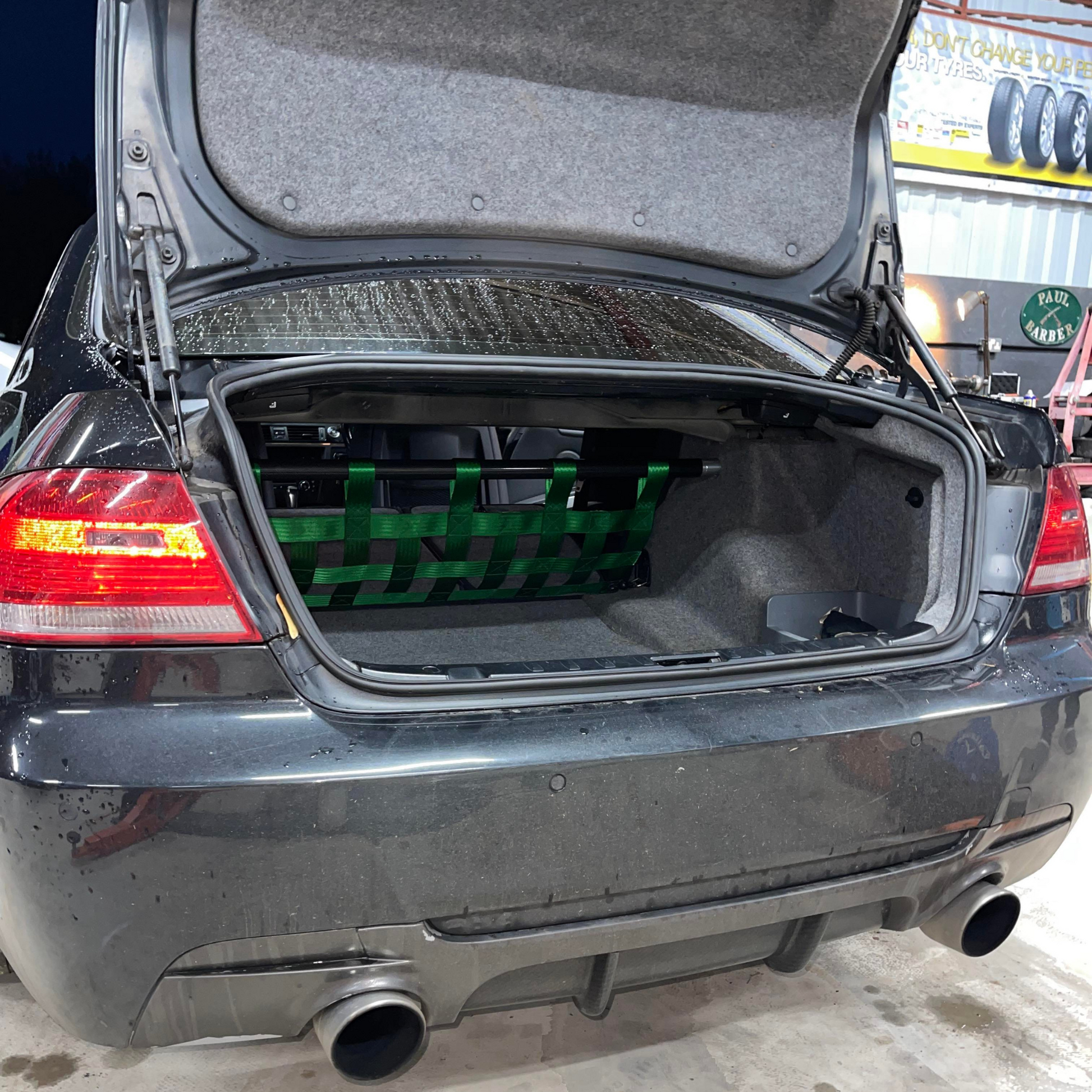 BMW 3 Series E92 Strut bar and Cargo net - AR DESIGNS UK