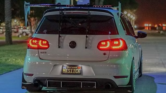 VW Golk Mk6 Swan Neck Spoiler Kit By MGC modifications