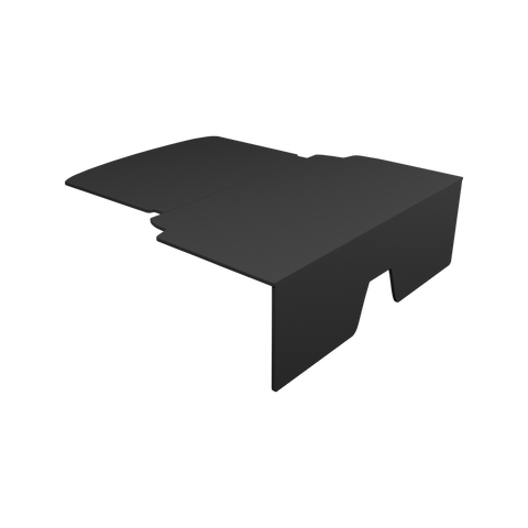 Audi A1 S1 Rear Seat Delete in Black OEM Carpet, transparent background