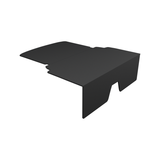 Audi A1 S1 Rear Seat Delete in Black OEM Carpet, transparent background