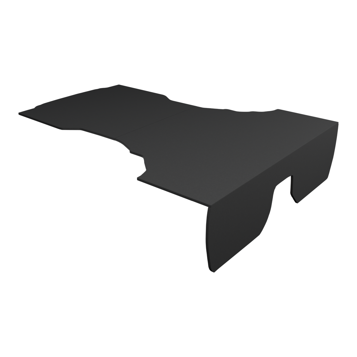BMW 3 Series E46 M3 Coupe Rear seat delete in Black OEM Carpet, transparent background