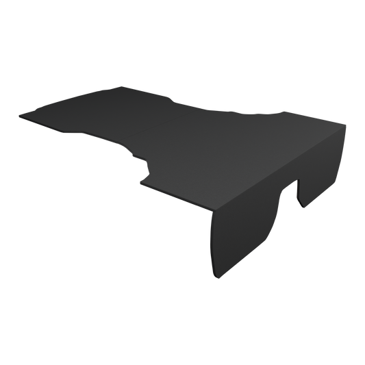BMW 3 Series E46 M3 Coupe Rear seat delete in Black OEM Carpet, transparent background