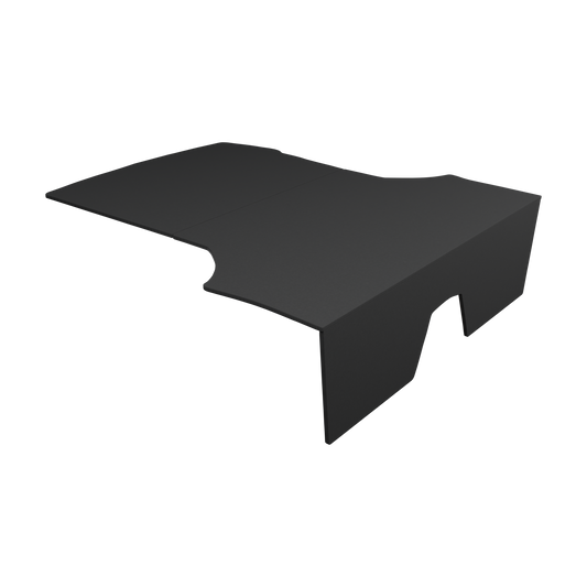 BMW 1 Series F20 5 door M135i M140i Rear seat delete in Black OEM Carpet, transparent background