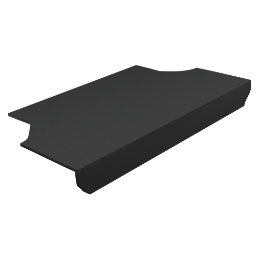 BMW 4 Series F82 M4 Rear seat delete in Black OEM Carpet, enlarged view, transparent background