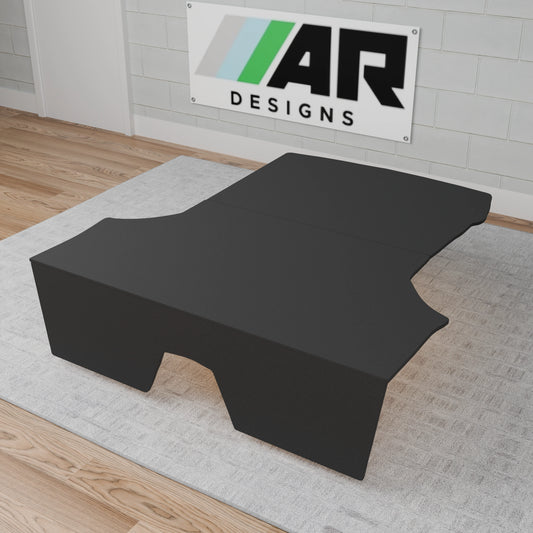 BMW M140i 5 Door rear seat delete kit in black OEM carpet