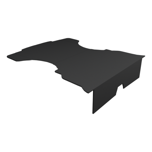 Honda Integra Mk3 DC2 Type R Rear Seat Delete in Black OEM Carpet, transparent background