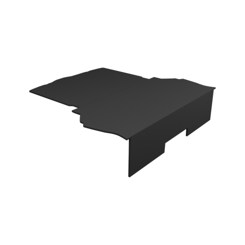 Hyundai i20N Rear Seat Delete in Black OEM Carpet, transparent background