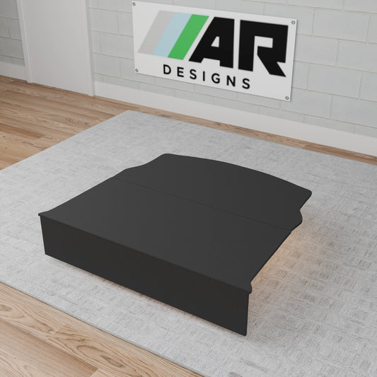 Volkswagen Lupo rear seat delete kit in black OEM carpet