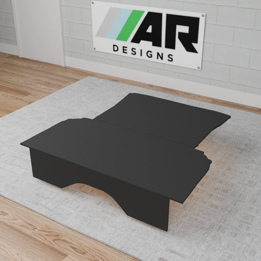 Volkswagen Polo 6N rear seat delete kit in black OEM carpet