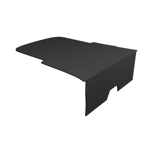 Volvo C30 Rear Seat Delete in Black OEM Carpet, transparent background